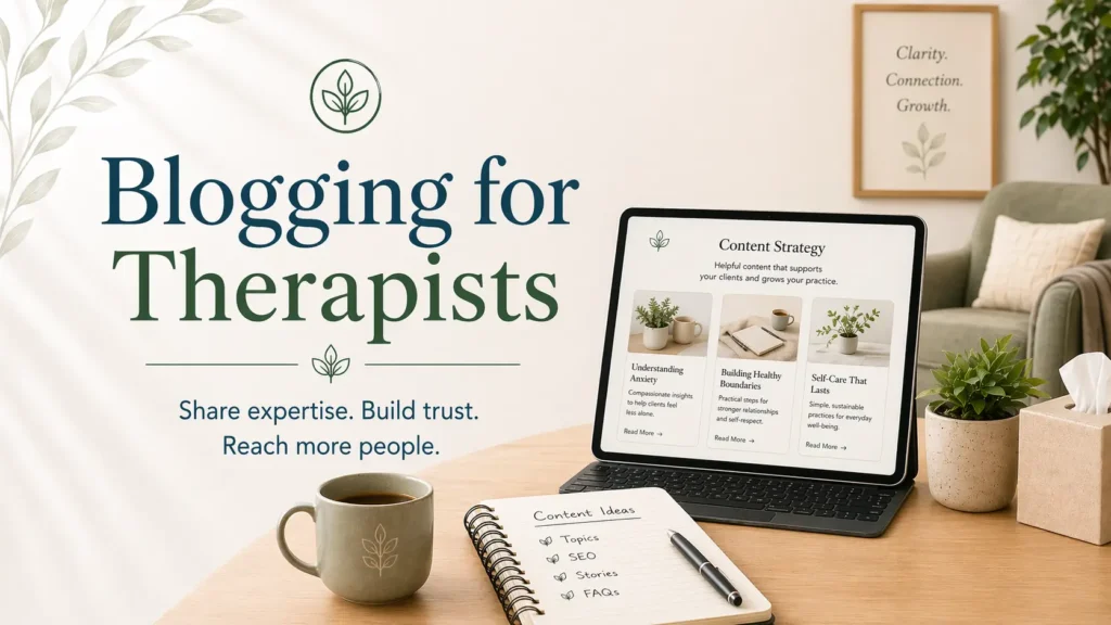 Blogging for therapists that ranks and converts with clinician authorship and YMYL-compliant content in 2026