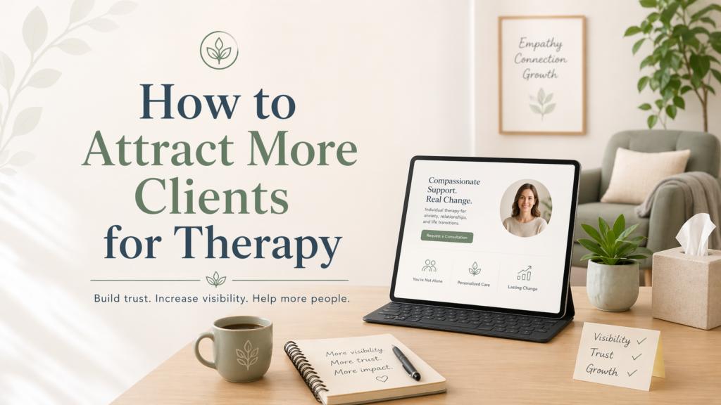 How to attract more clients for therapy using local SEO, directories, referrals, and paid acquisition in 2026