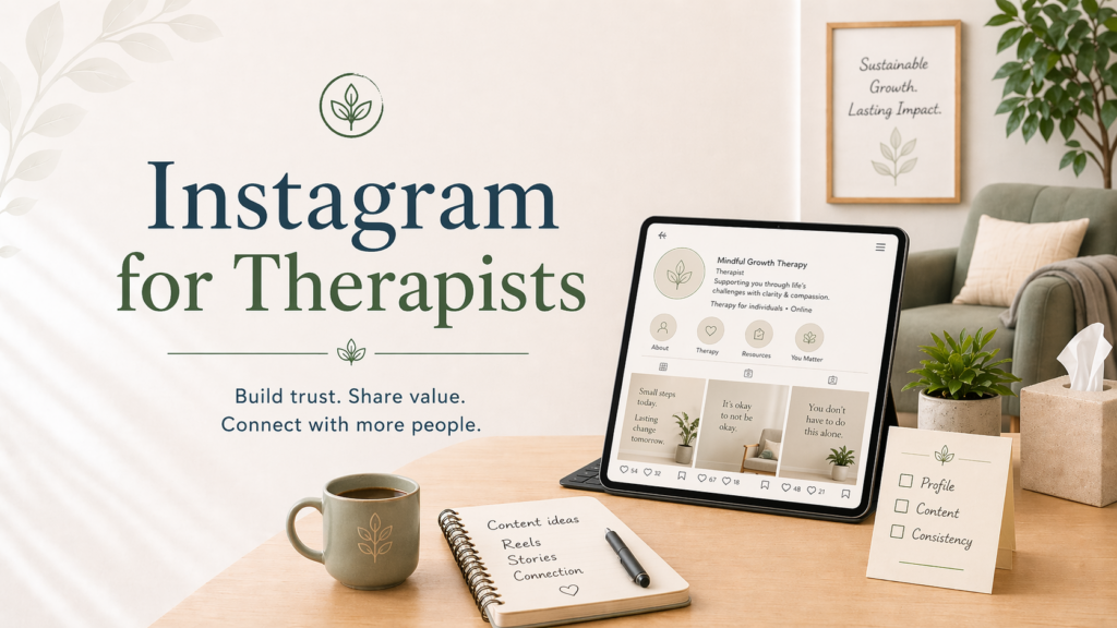 Instagram for therapists showing what content works and what wastes time for therapy practices in 2026